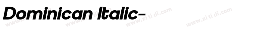 Dominican Italic字体转换